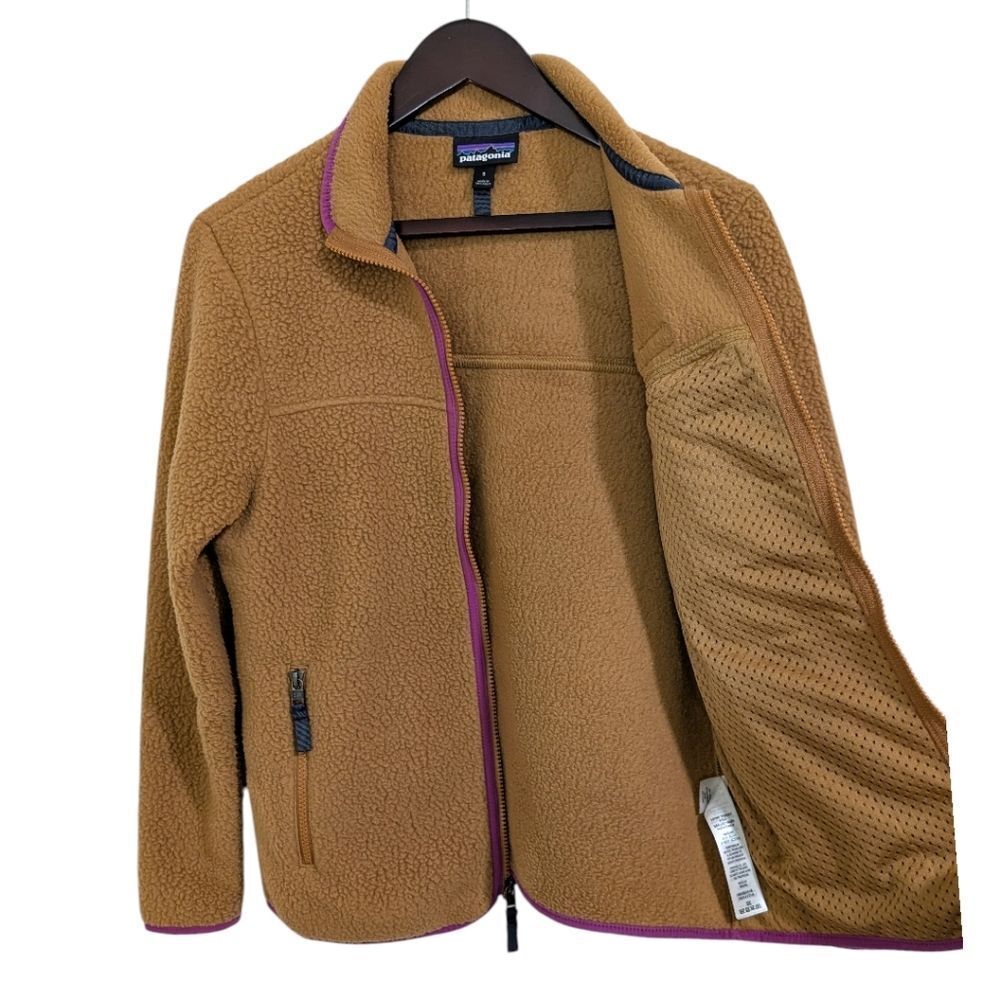 Patagonia Women's S Retro Pile Fleece -Nest Brown NESB Jacket Style 22795 FA22 - Picture 4 of 9
